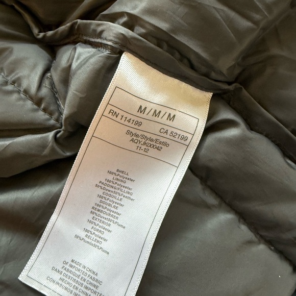 Quiksilver Men's Navy Puffer Jacket - Picture 6 of 6